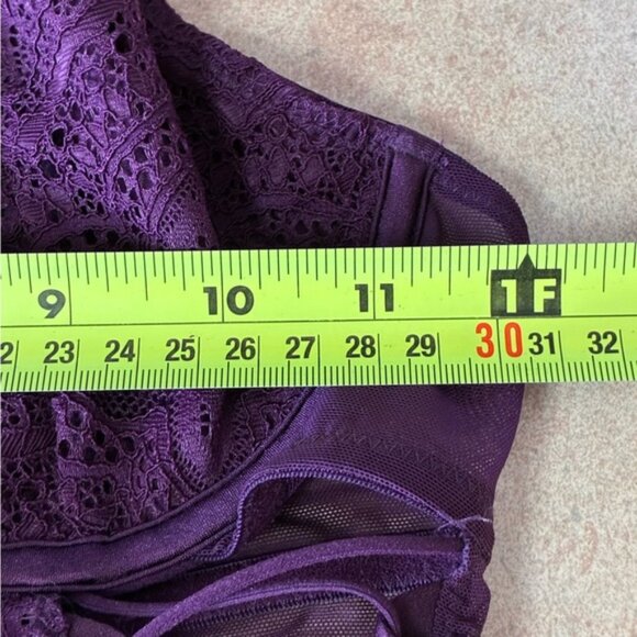 La Senza Plum Lace Lingerie Bodysuit - Picture 9 of 11